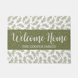 Tapete Bem-vindo ao Inverno Cypress & Snowfall Patterno V