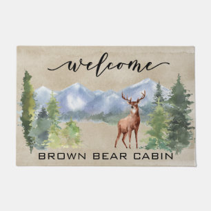 Tapete Bem-vindo ao Lodge Deer Mountain home