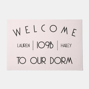 Tapete "Bem-vindo ao nosso Dorm" Nomes personalizados e d
