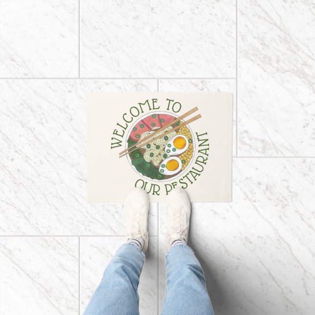 Tapete Bem-vindo ao nosso restaurante Ramen Noodles Japon (Interior)