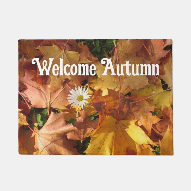 Tapete Bem-vindo Autumn Daisy Door Mat (Frente)