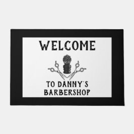 Tapete Bem-vindo Barbershop Hair Legal Pequenas Empresas