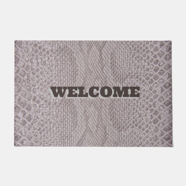 Tapete Bem-vindo Beige Snakeskin Doormat (Frente)