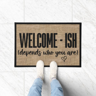 Tapete Bem-vindo Engraçado Sarcástico Doormat