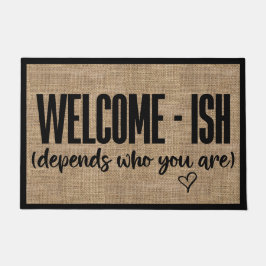 Tapete Bem-vindo Engraçado Sarcástico Doormat