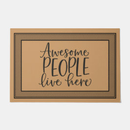 Tapete Bem-vindo, Mat Adorável Pessoas Live Aqui