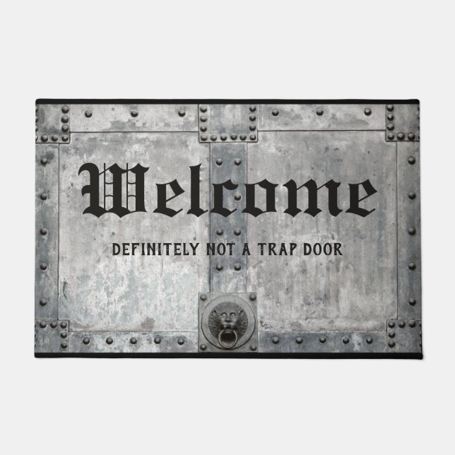 Tapete Bem-Vindo Mat - Definitivamente Não É Uma Porta De (Frente)