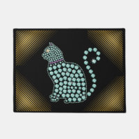 Bem-vindo, Mat Jeweled Rhinestone Cat