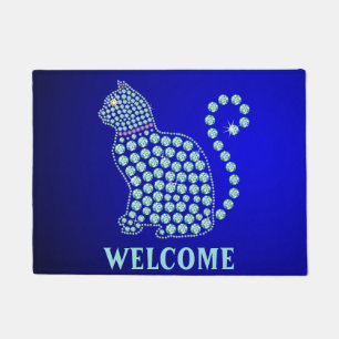 Tapete Bem-vindo, Mat Rhinestone Cat