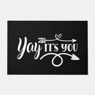 Tapete Bem-vindo, Mat Yay É Seu Branco Negro