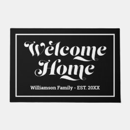 Tapete Bem-vindo, Nome Personalizado da Família Script Pr