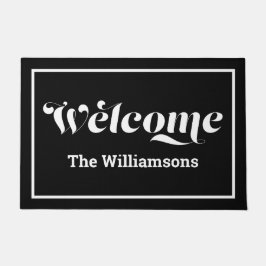 Tapete Bem-vindo Rótulo de Nome de Família Personalizado 