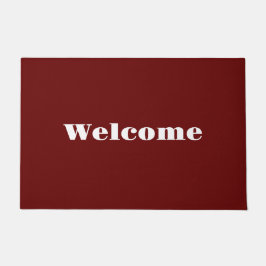 Tapete Bem-vindo Vermelho Escuro