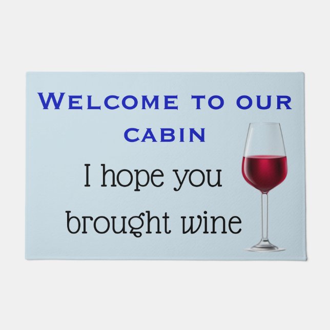 Tapete Bem-vindos à nossa esperança de cabine que trouxes (Frente)