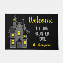 Tapete Bem-vindos ao nosso lar assombrado Halloween