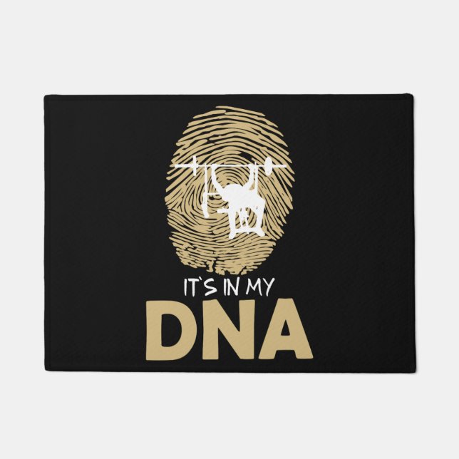 Tapete Bench Press Strength Sport DNA Fingerprint Gift Id (Frente)