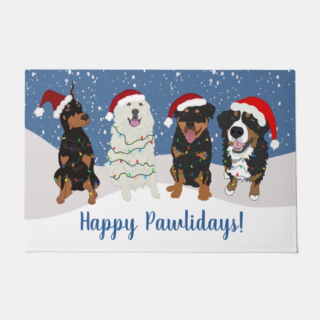 Tapete Bernese Doberman Pyrenes Rottweiler (Frente)