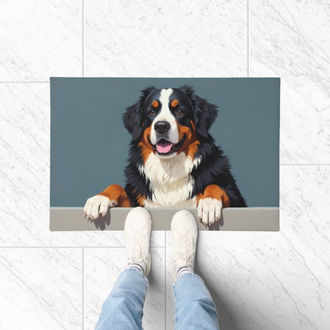 Tapete Bernese Mountain Dog Doormat Art (Interior)