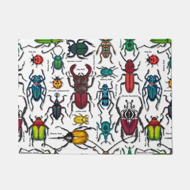 Tapete Besouros em branco (Frente)