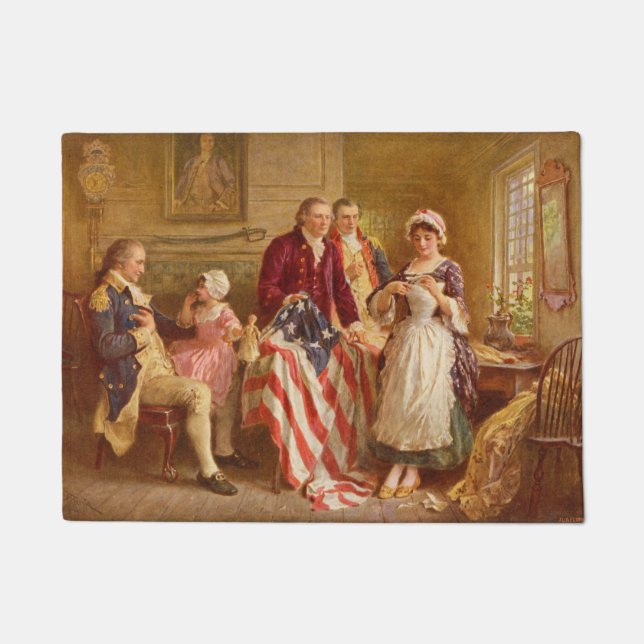 Tapete Betsy Ross, 1777 (História Americana) (Patriota do (Frente)