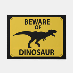 Tapete Beware do dinossauro