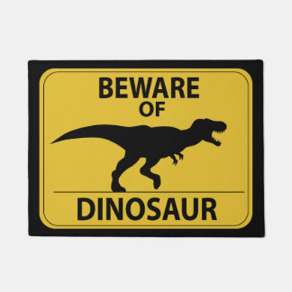 Tapete Beware do dinossauro