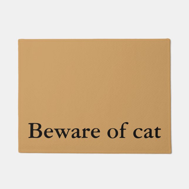 Tapete beware do doormat do gato (Frente)