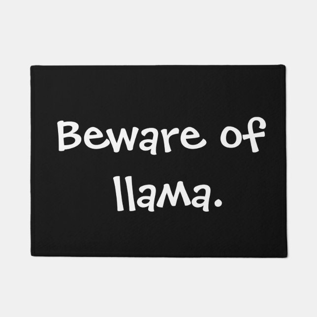 Tapete Beware do lama (Frente)