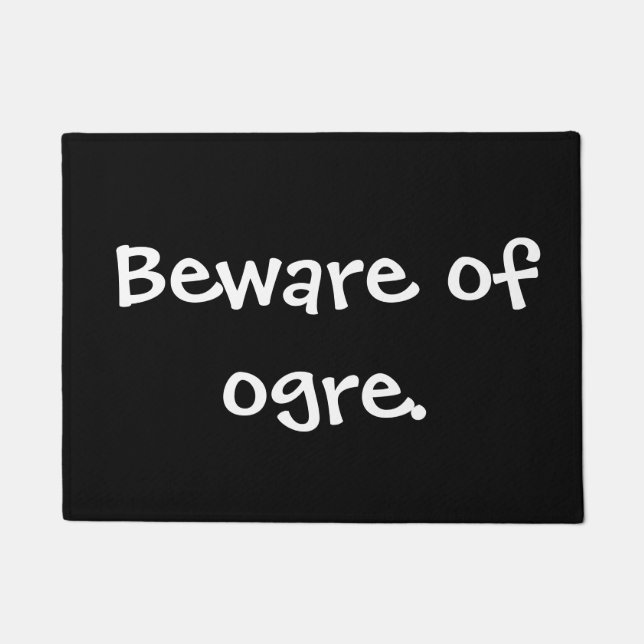 Tapete Beware do ogre. (Frente)