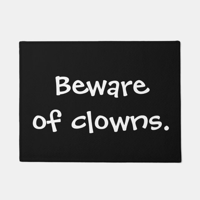 Tapete Beware dos palhaços (Frente)