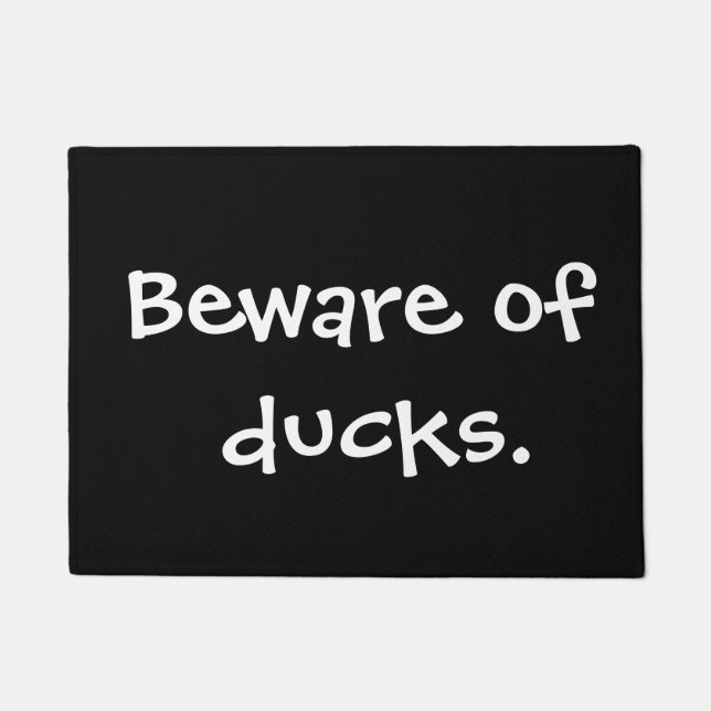 Tapete Beware dos patos (Frente)