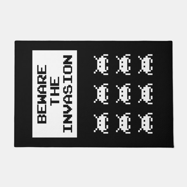Tapete Beware of the invasion, geek design (Frente)