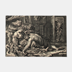Tapete Bíblia Samson e Delilah Floor Mat