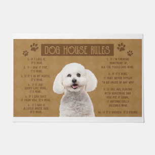 Tapete Bichon Frise Dog House Regras, Se Quebrou, É Y