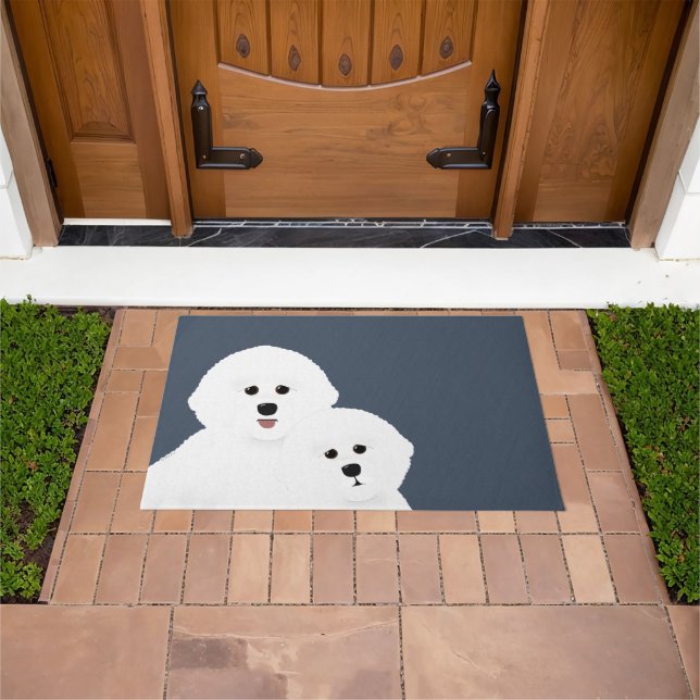 Tapete Bichon Frise Doormat (Ar livre)