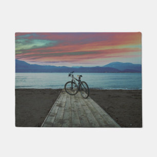 Tapete Bicicleta na piscina do cais  