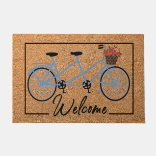 Tapete Bicycle Welcome Mat, Bike Doormat, Bike Rider Gift