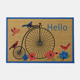 Tapete Bicycle Welcome Mat, Bike Doormat, Bike Rider Gift