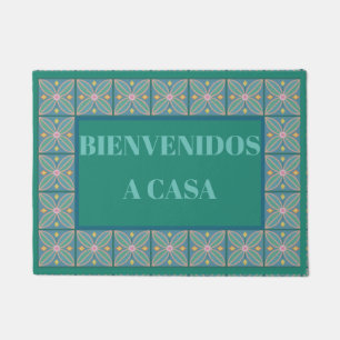 Tapete Bienvenidos a casa de boas-vindas em espanhol