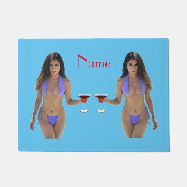 Tapete Bikini Bikini - Boca-Boca de Cabeça Negra (Frente)
