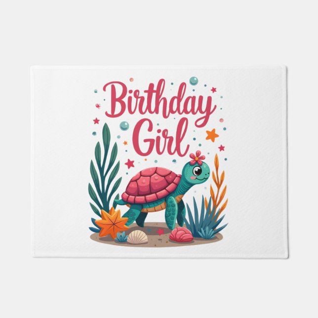 Tapete Birthday Girl Sea Turtle Theme Birthday Party Ocea (Frente)