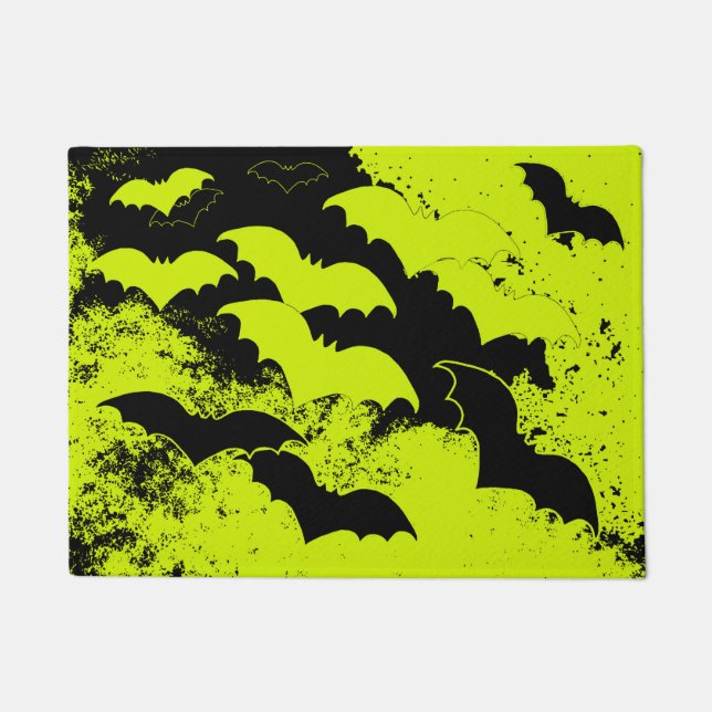 Tapete Black Bats In Flight Yellow (Frente)