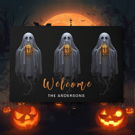 Tapete Black Boos & Brews Fantasma Halloween