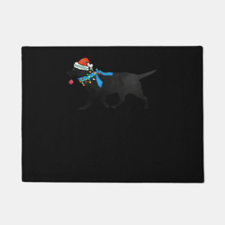Tapete Black Lab Naughty Christmas Dog Classic T-Shirt