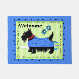 Tapete Black Scottie Dog - Bem-vindo ao Blue Green Person