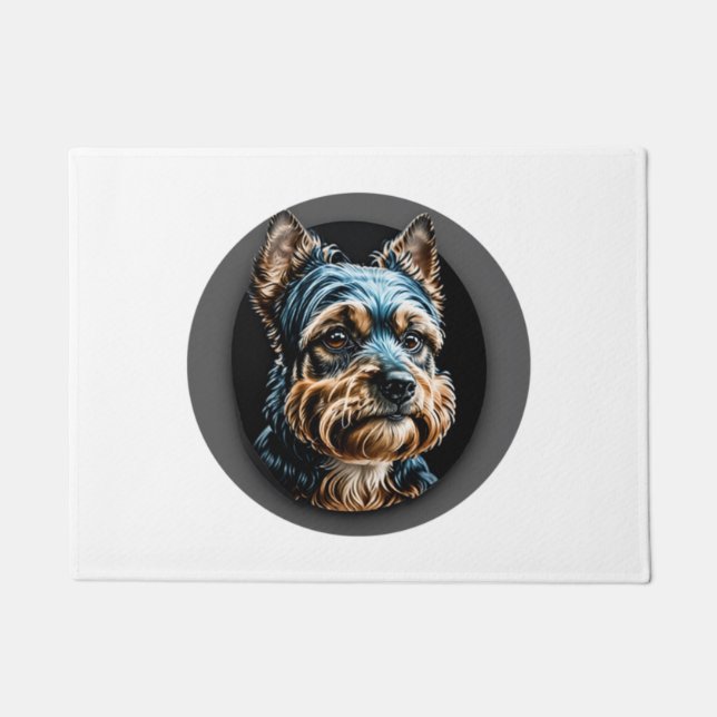 Tapete black yorkshire terrier (Frente)