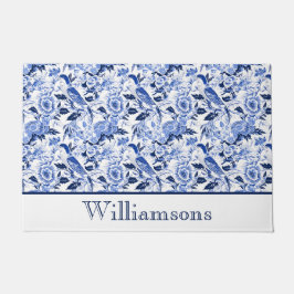 Tapete Blue Bird Chinoiserie Monograma Nome