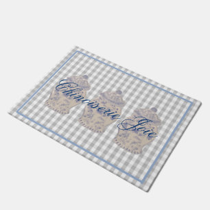 Tapete Blue Chinoiserie pintada à mão Ginger Jar Jars