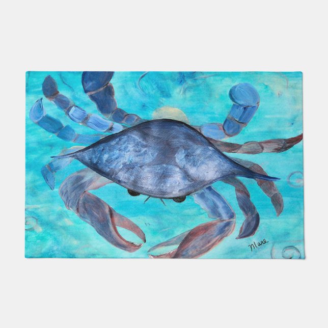 Tapete Blue crab coastal Home  (Frente)