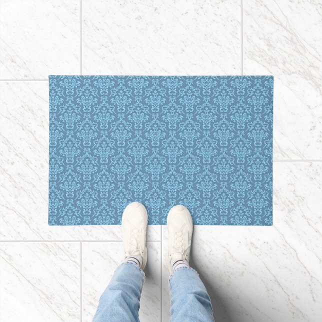 Tapete Blue Damask Pattern (Interior)